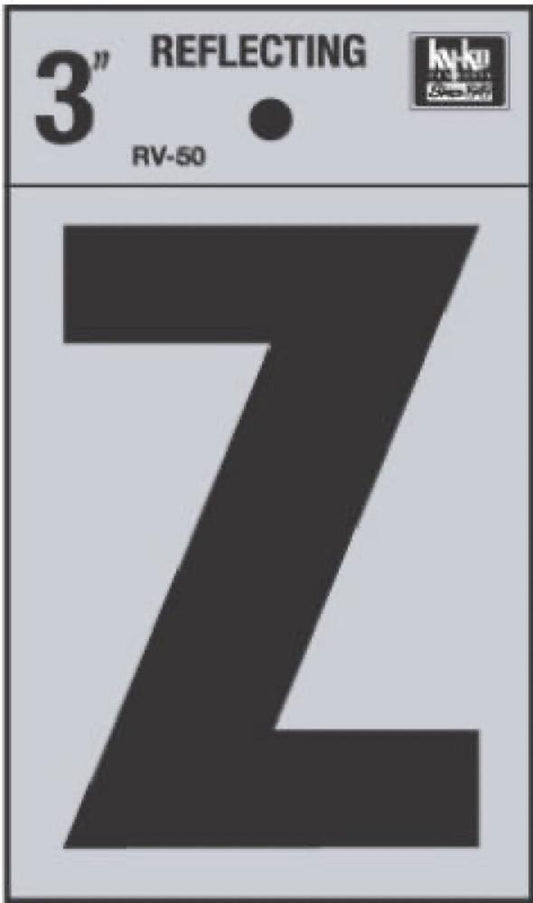 3" Refl Vinyl Letter Z