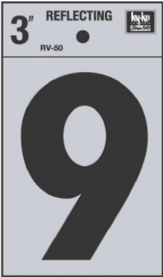3" Refl Vinyl Number 9