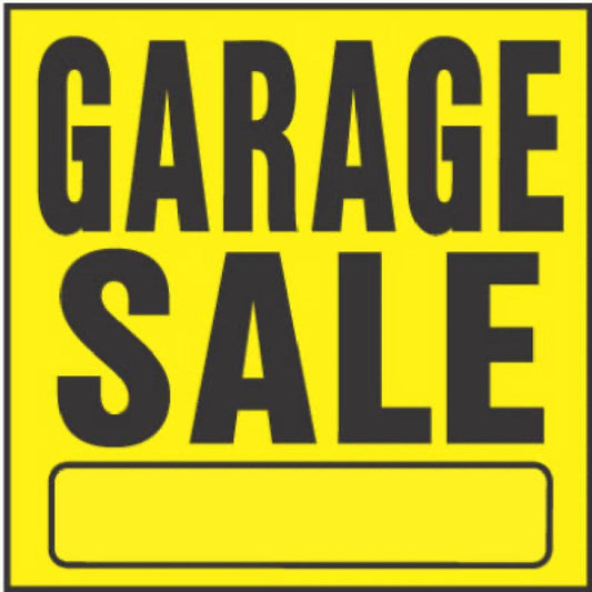 11x11 Garage Sale Sign