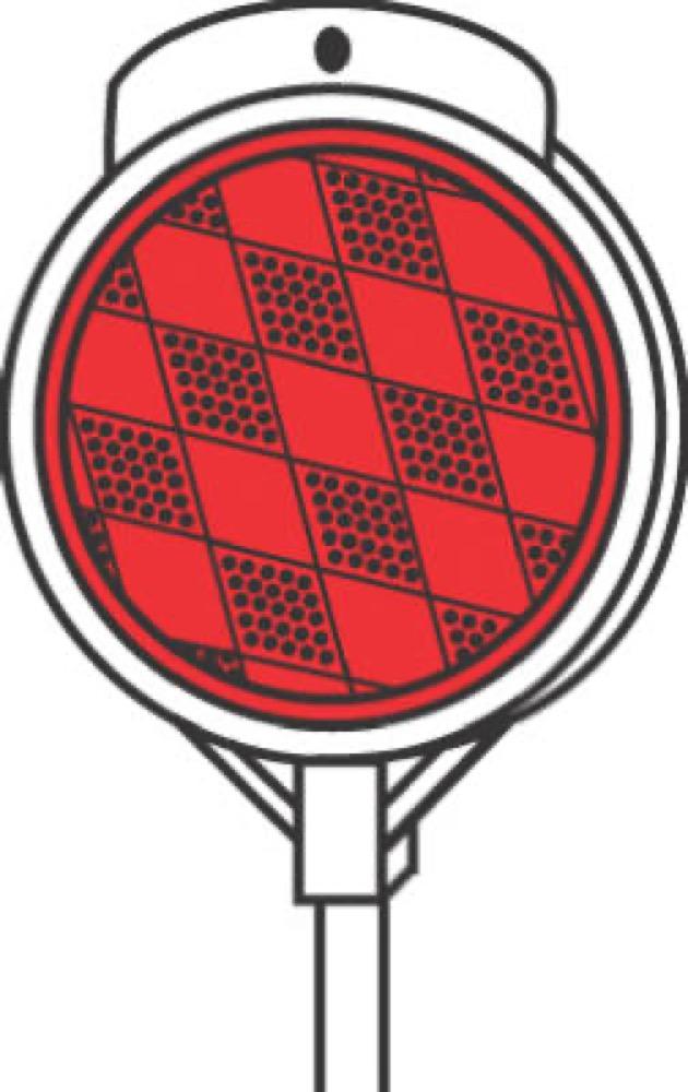 36" RED Driveway Marker