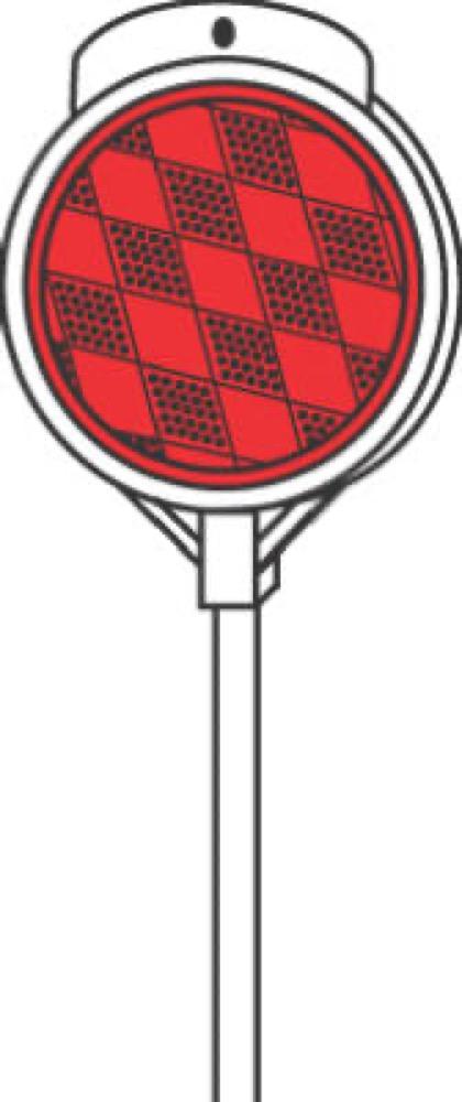 48" RED Driveway Marker