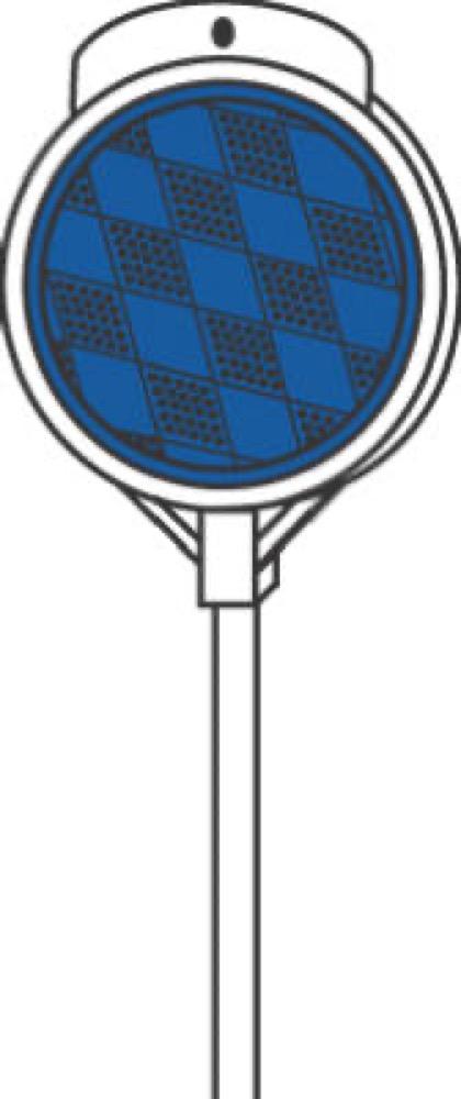 48" BLU Driveway Marker