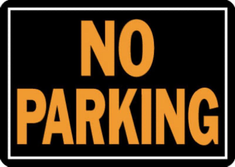 10x14 No Parking Sign