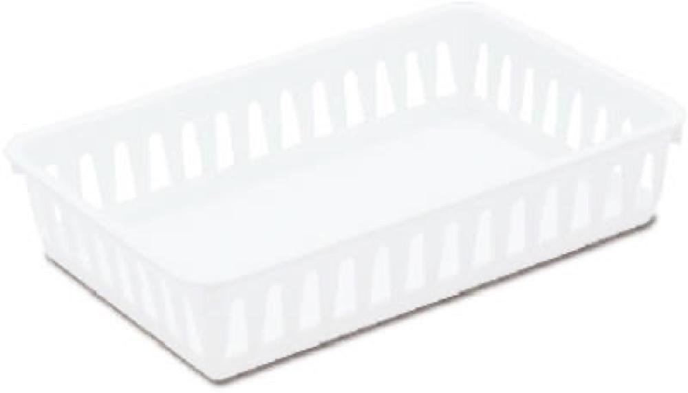 SM WHT Plas Stor Basket
