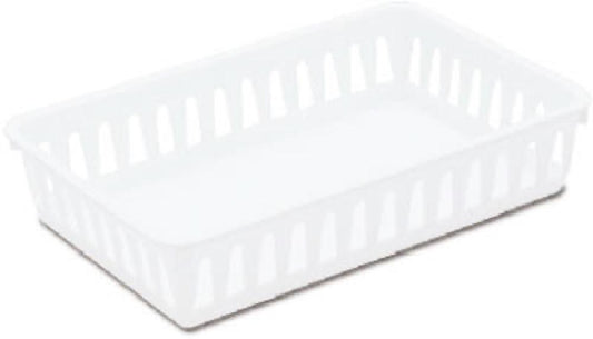 SM WHT Plas Stor Basket