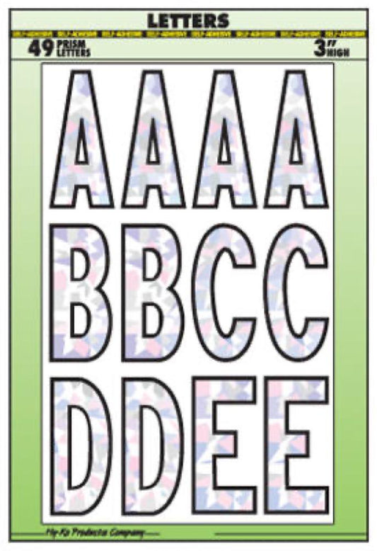 3" SLV Back Letter Set