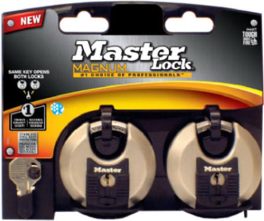 2PK 2-3/4" Disc Padlock