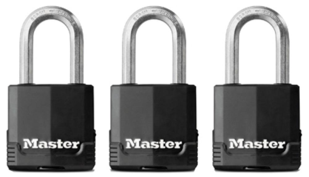 3PK 1-3/4"Cover Padlock