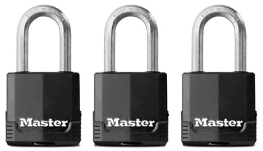 3PK 1-3/4"Cover Padlock