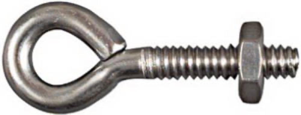 3/16x1-1/2 SS Eye Bolt
