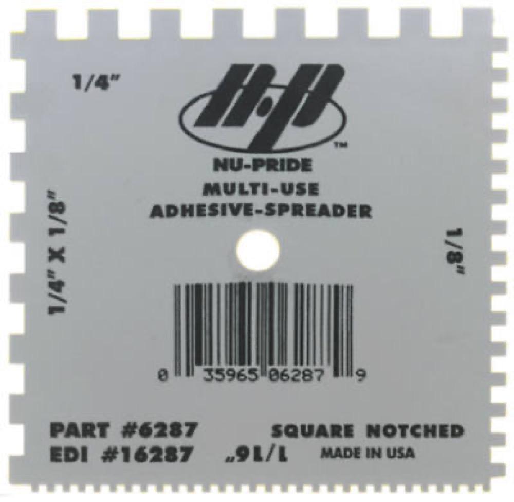 4"x4" Notched Spreader