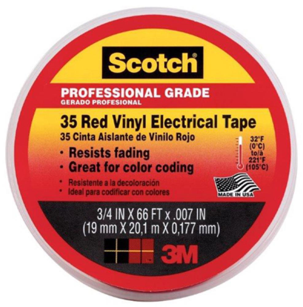 3/4x66RED Pro Elec Tape