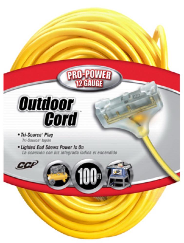 100' 12/3 3Out EXT Cord