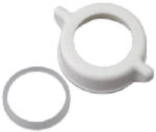 MP WHT Plas Nut/Washer