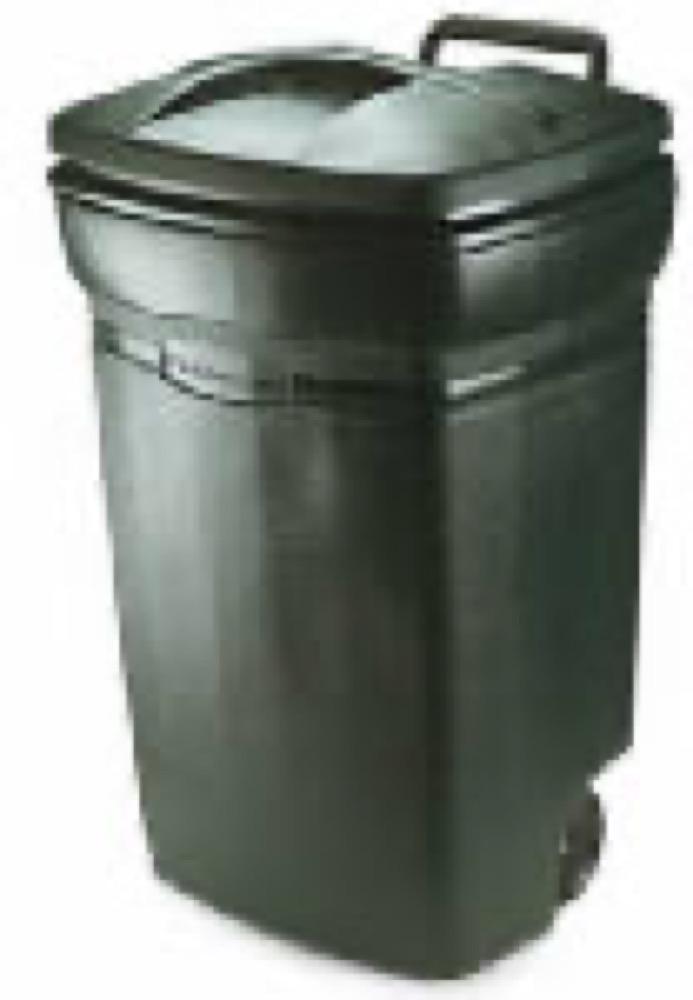 45GAL GRN WHL TrashCan