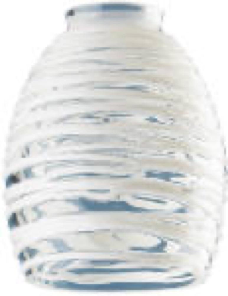 CLR/WHT Rop Glass Shade