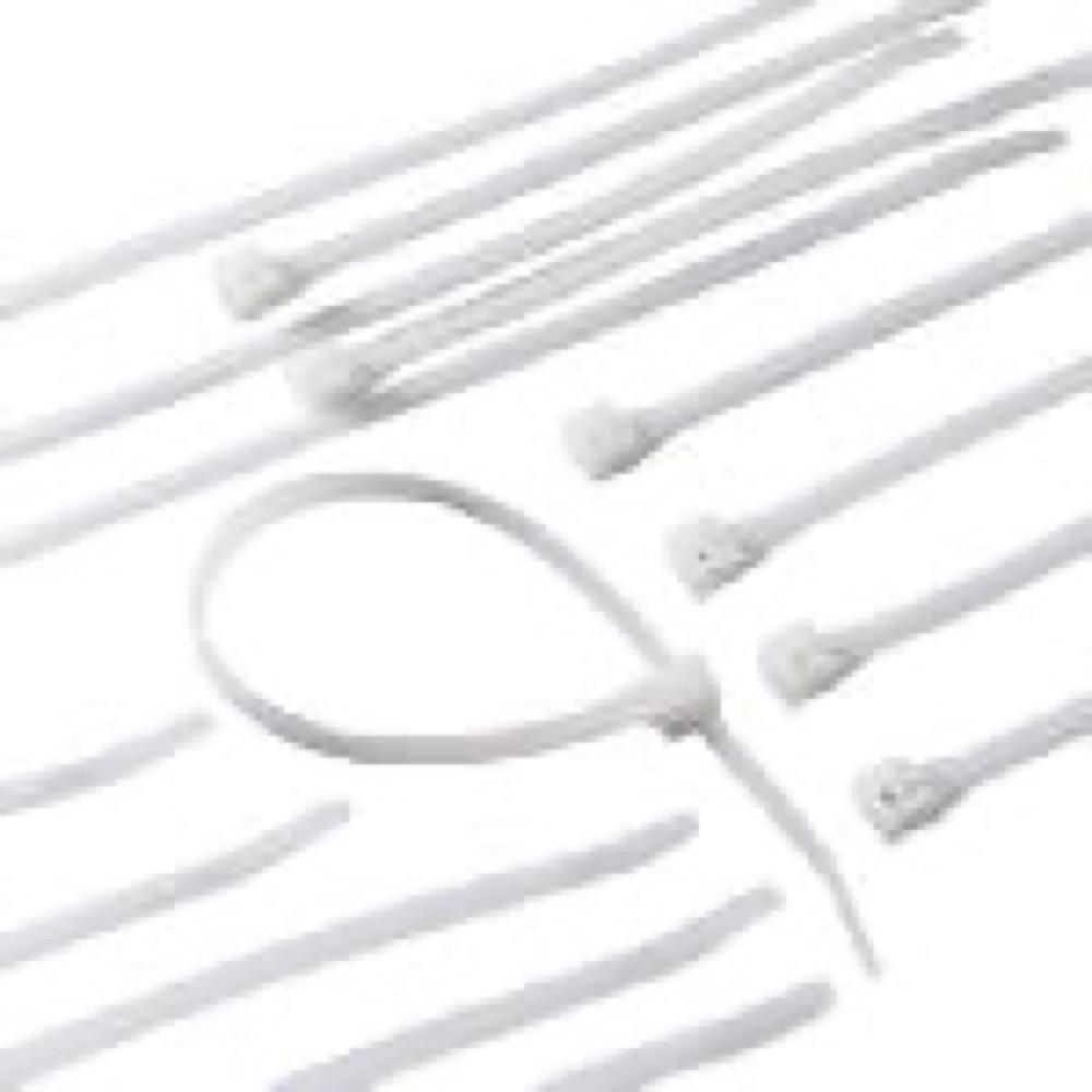 100PK 6" WHT Cable Tie