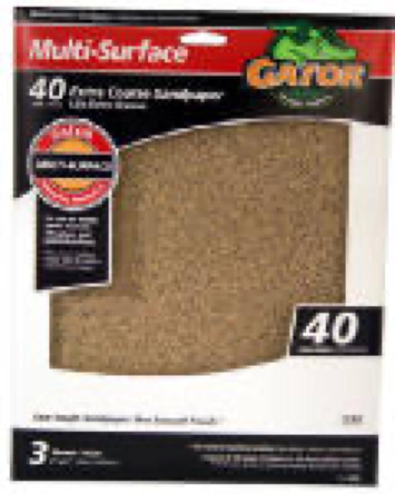 3PK 9x11 40G Sandpaper