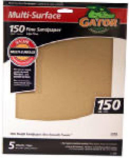 5PK 9x11 150G Sandpaper