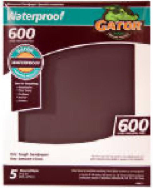 5PK 9x11 600G Sandpaper