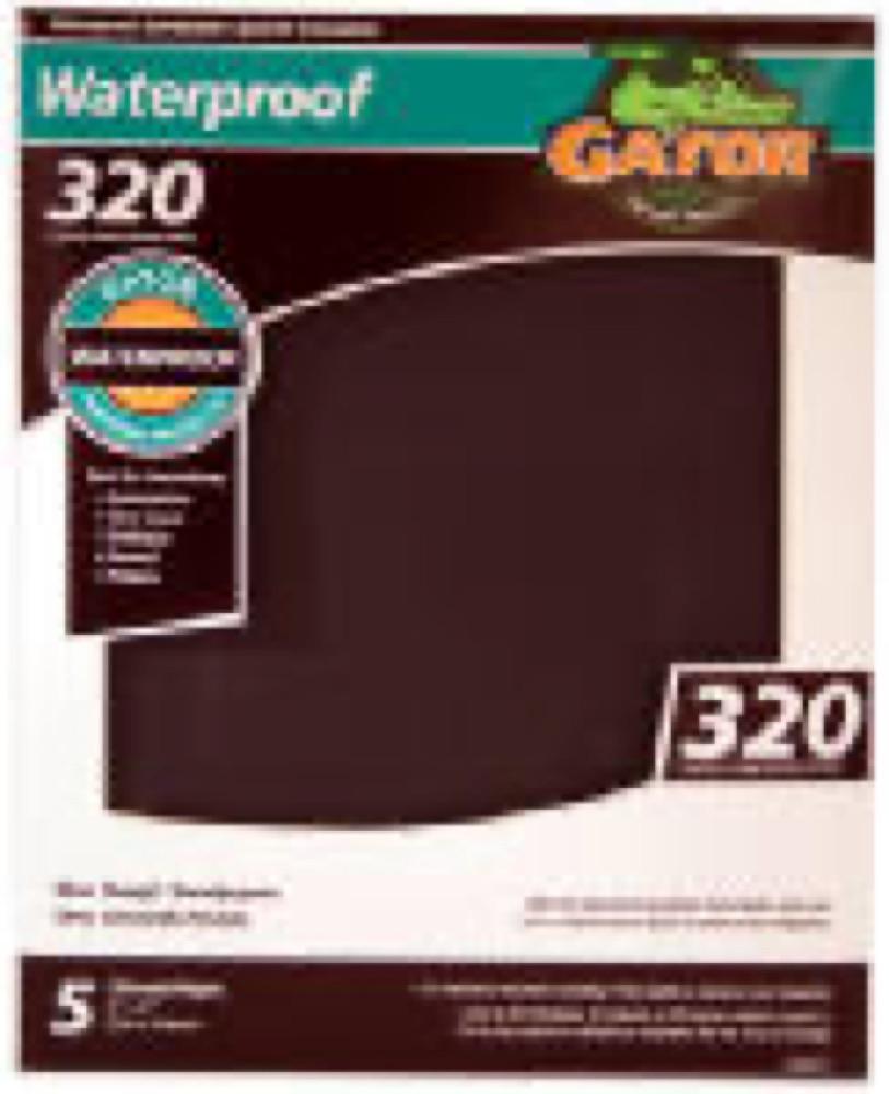 5PK 9x11 320G Sandpaper