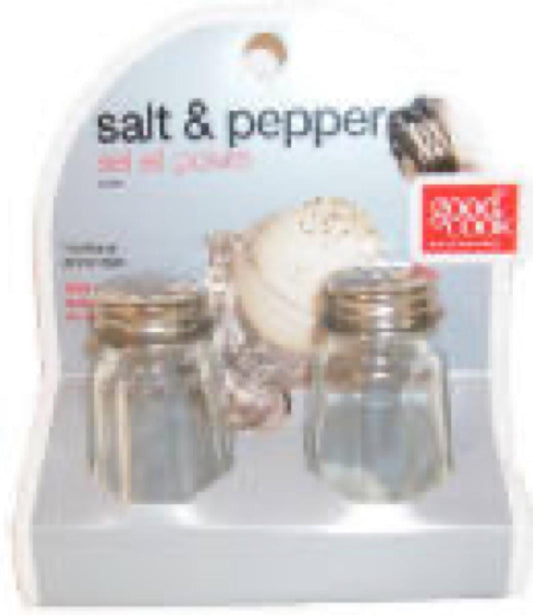 Glass Salt/Pepper Set
