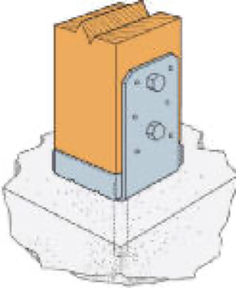 4x4 Uplift Post Base