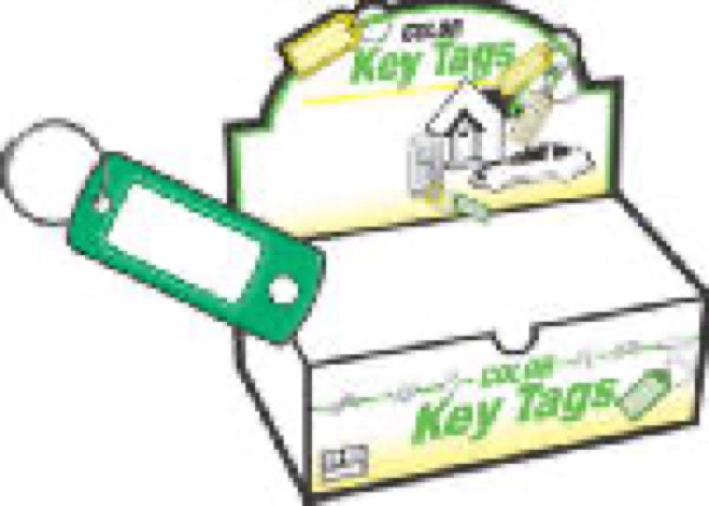 200PK ID Key Tag/Ring