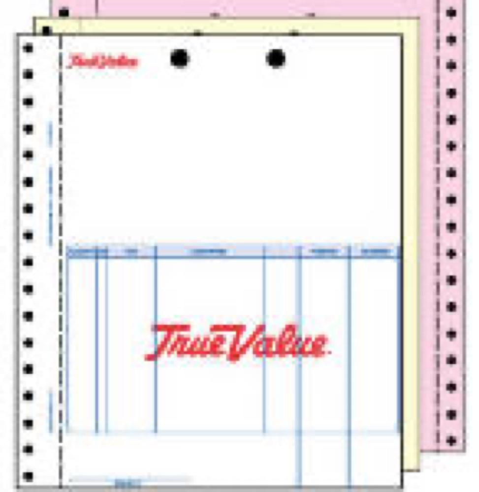 TV 1000CT 3Part Invoice