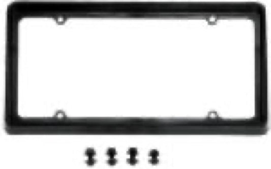 BLK PLAS License Frame