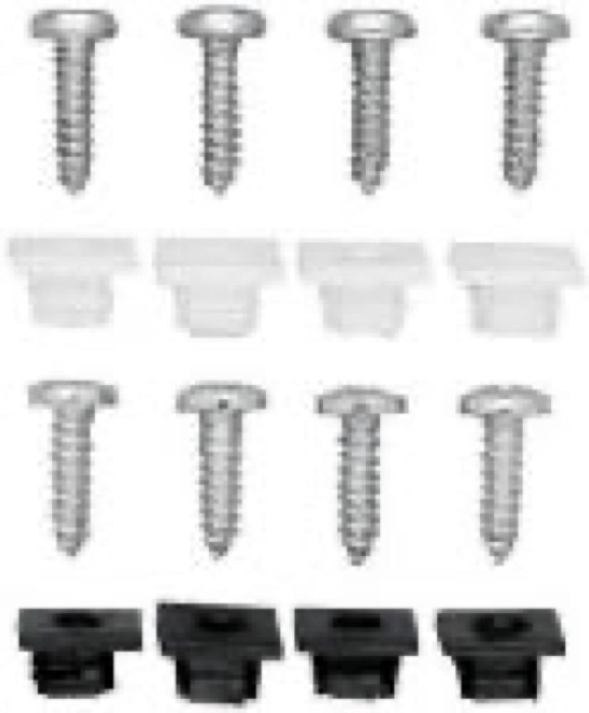 4PK BLK Licens Fastener
