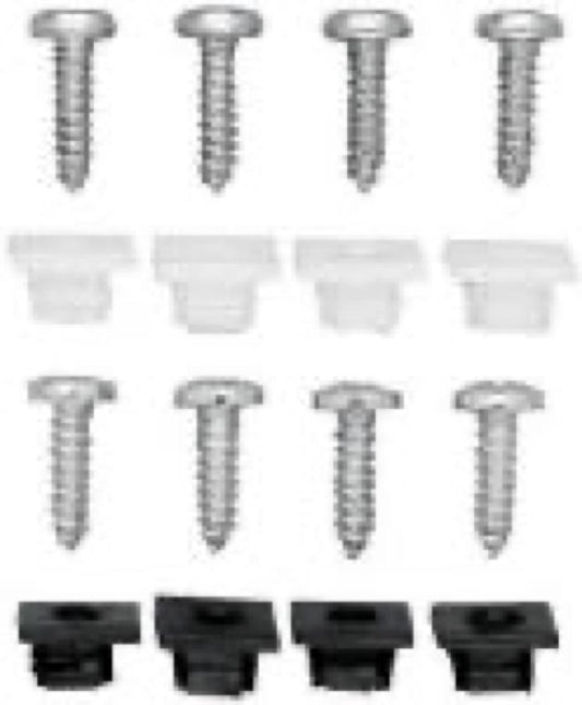 4PK BLK Licens Fastener