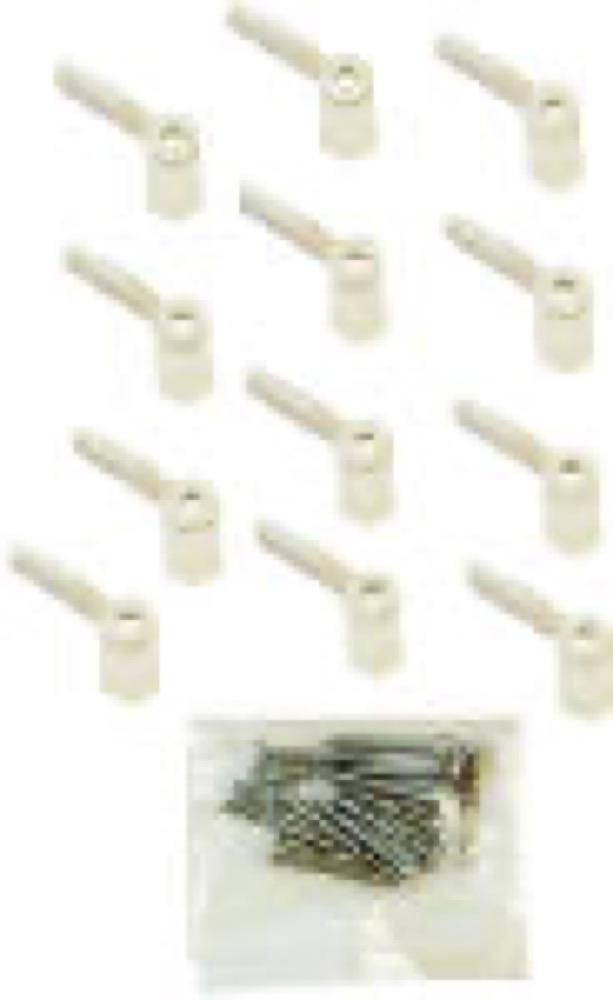 12PKWHT Scr Turn Button