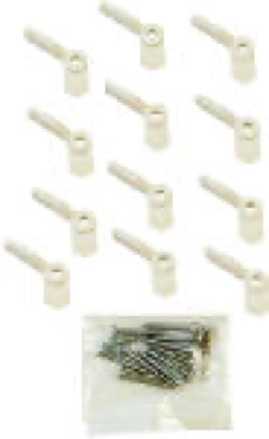 12PKWHT Scr Turn Button