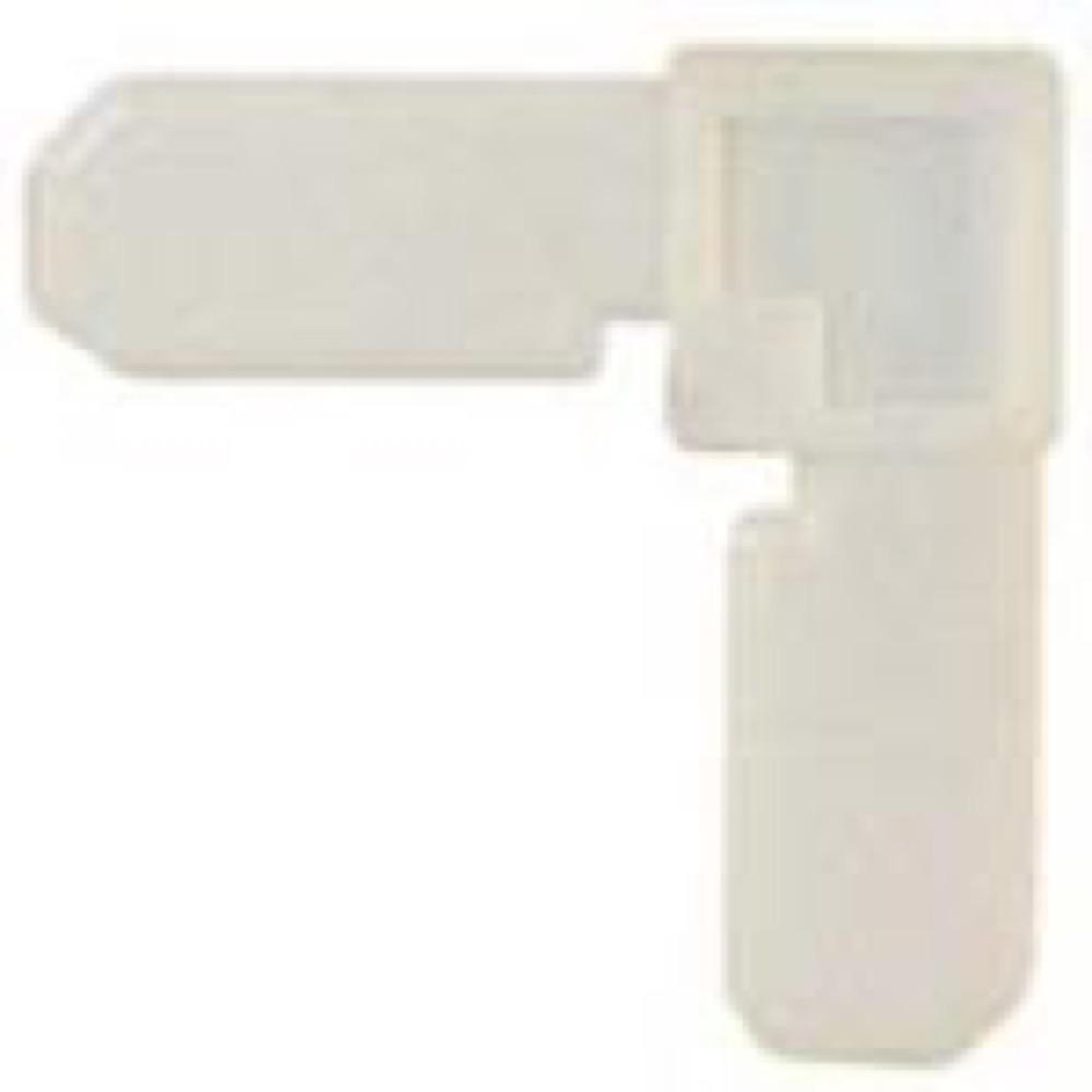 4PK 3/4x7/16 WHT Corner