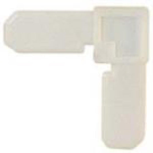 4PK 3/4x7/16 WHT Corner