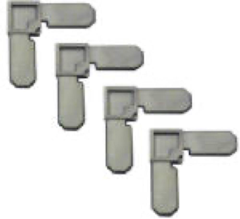 4PK 3/4x5/16 GRY Corner