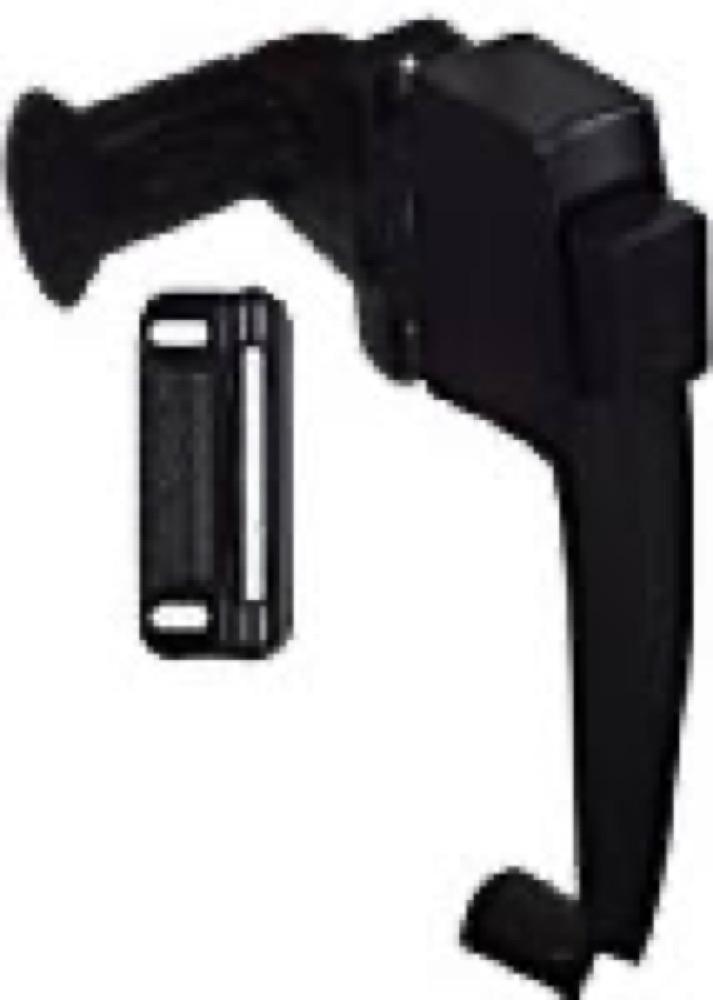 Sat BLK Pushbutt Latch