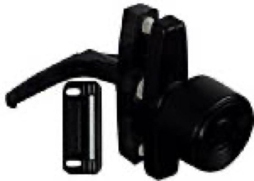 Sat BLK Knob Latch