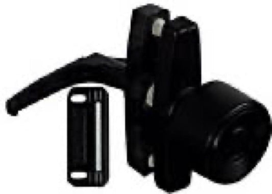 Sat BLK Knob Latch