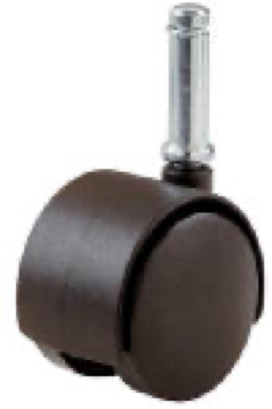 2" BLK Twin Stem Caster