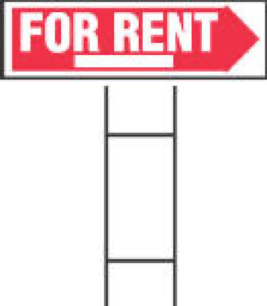 10x24 For Rent Sign