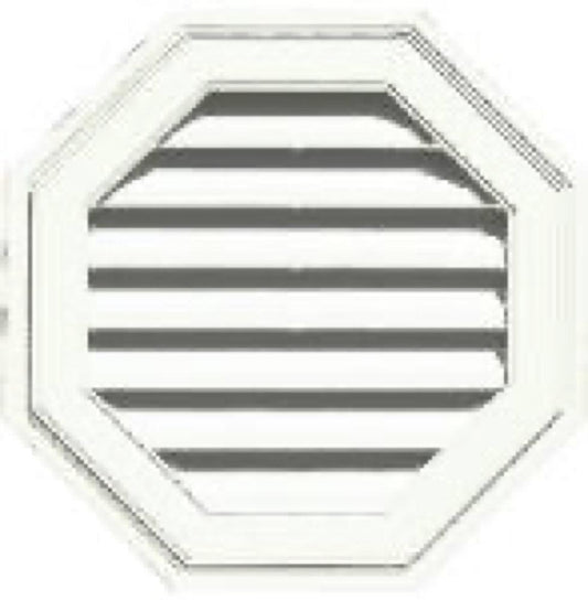 22" WHT OCT Gable Vent